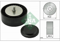 Deflection/Guide Pulley, v-ribbed belt 532055310 Ina