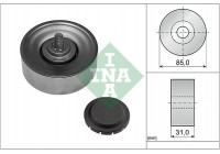 Deflection/Guide Pulley, v-ribbed belt 532056910 Ina
