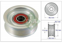 Deflection/Guide Pulley, v-ribbed belt 532058710 Ina
