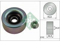Deflection/Guide Pulley, v-ribbed belt 532059010 Ina