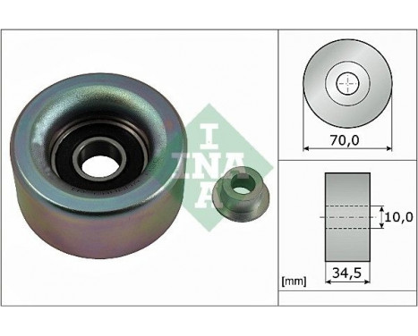Deflection/Guide Pulley, v-ribbed belt 532059010 Ina