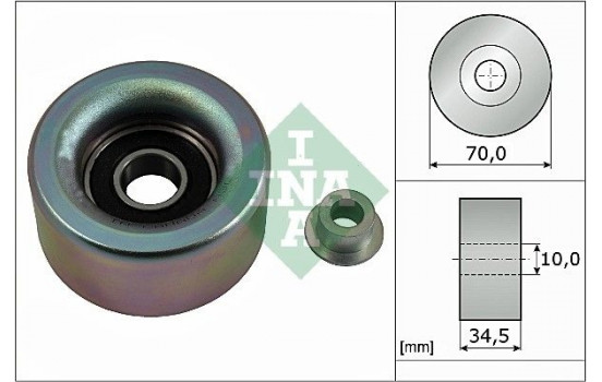 Deflection/Guide Pulley, v-ribbed belt 532059010 Ina