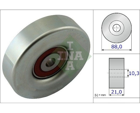 Deflection/Guide Pulley, v-ribbed belt 532061810 Ina