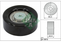 Deflection/Guide Pulley, v-ribbed belt 532063910 Ina