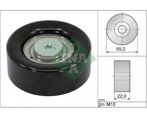 Deflection/Guide Pulley, v-ribbed belt 532063910 Ina