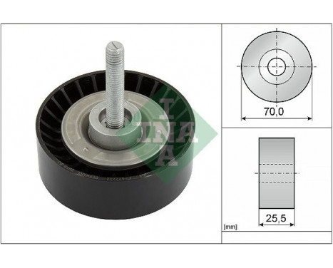 Deflection/Guide Pulley, v-ribbed belt 532065210 Ina