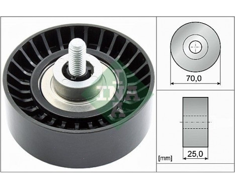 Deflection/Guide Pulley, v-ribbed belt 532065510 Ina