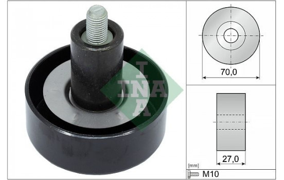 Deflection/Guide Pulley, v-ribbed belt 532065710 Ina