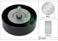 Deflection/Guide Pulley, v-ribbed belt 532065810 Ina