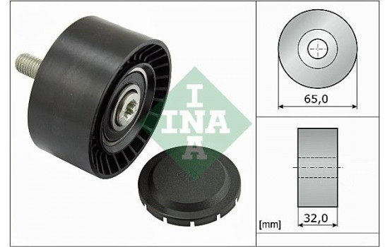 Deflection/Guide Pulley, v-ribbed belt 532066010 Ina