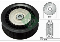 Deflection/Guide Pulley, v-ribbed belt 532067810 Ina