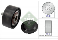 Deflection/Guide Pulley, v-ribbed belt 532072210 Ina
