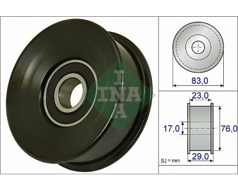 Deflection/Guide Pulley, v-ribbed belt 532073010 Ina
