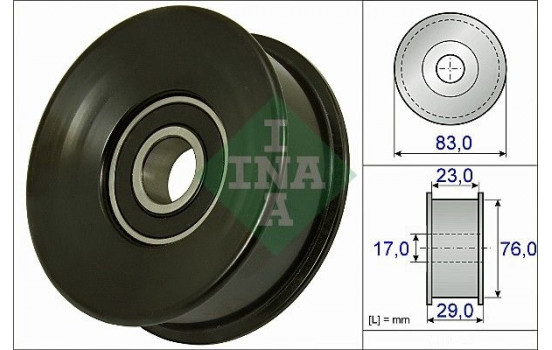 Deflection/Guide Pulley, v-ribbed belt 532073010 Ina