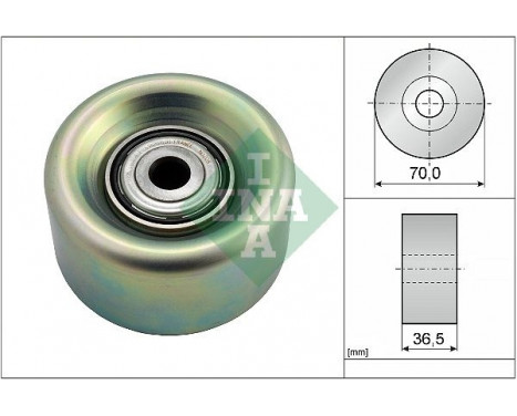 Deflection/Guide Pulley, v-ribbed belt 532078010 Ina