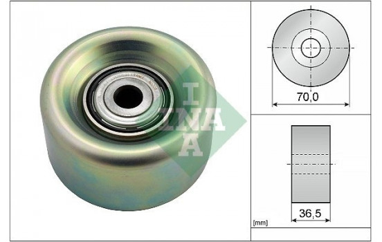 Deflection/Guide Pulley, v-ribbed belt 532078010 Ina