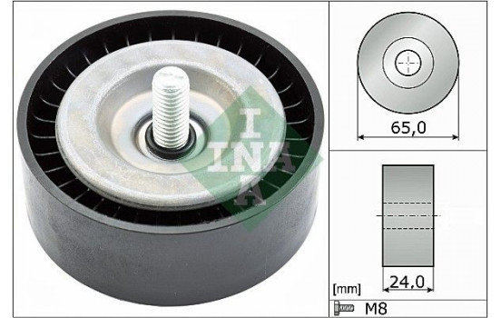 Deflection/Guide Pulley, v-ribbed belt 532078210 Ina