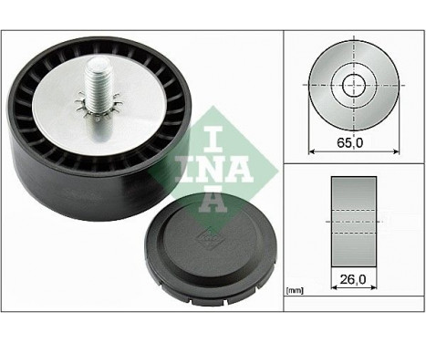 Deflection/Guide Pulley, v-ribbed belt 532080210 Ina