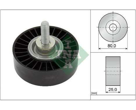Deflection/Guide Pulley, v-ribbed belt 532088710 Ina