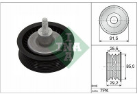 Deflection/Guide Pulley, v-ribbed belt 532090910 Ina