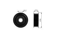 Deflection/Guide Pulley, v-ribbed belt DriveAlign® T36189 Gates