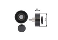 Deflection/Guide Pulley, v-ribbed belt DriveAlign® T36385 Gates