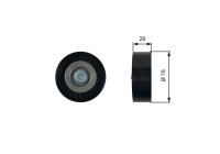 Deflection/Guide Pulley, v-ribbed belt DriveAlign® T36423 Gates