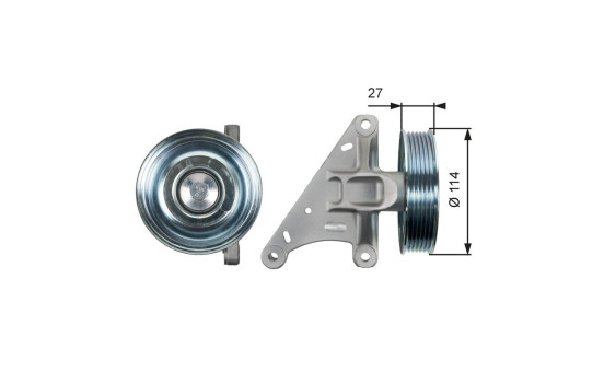Deflection/Guide Pulley, v-ribbed belt DriveAlign® T36429 Gates