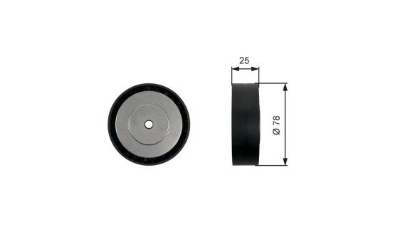 Deflection/Guide Pulley, v-ribbed belt DriveAlign® T36450 Gates