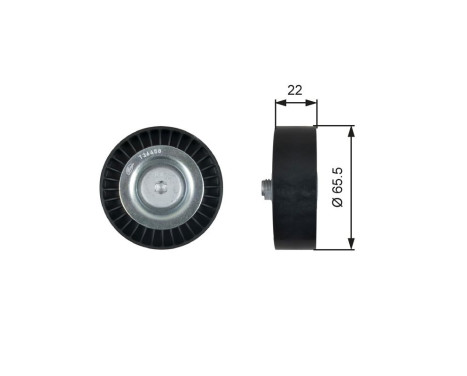 Deflection/Guide Pulley, v-ribbed belt DriveAlign® T36458 Gates