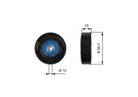 Deflection/Guide Pulley, v-ribbed belt DriveAlign® T36605 Gates