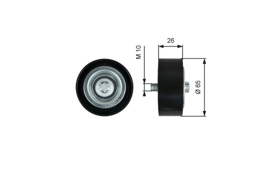 Deflection/Guide Pulley, v-ribbed belt DriveAlign® T36621 Gates