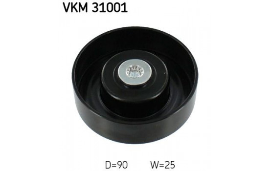 Deflection/Guide Pulley, v-ribbed belt VKM 31001 SKF