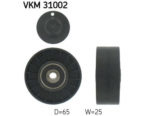 Deflection/Guide Pulley, v-ribbed belt VKM 31002 SKF