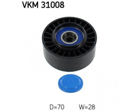 Deflection/Guide Pulley, v-ribbed belt VKM 31008 SKF