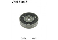 Deflection/Guide Pulley, v-ribbed belt VKM 31017 SKF