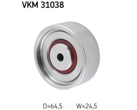 Deflection/Guide Pulley, v-ribbed belt VKM 31038 SKF, Image 2