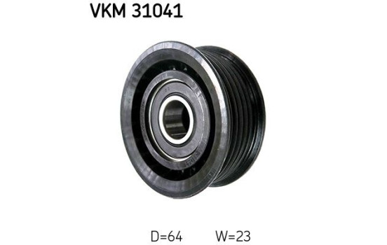 Deflection/Guide Pulley, v-ribbed belt VKM 31041 SKF