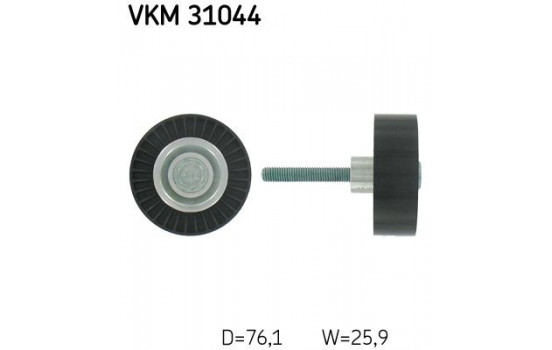 Deflection/Guide Pulley, v-ribbed belt VKM 31044 SKF