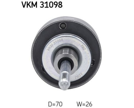 Deflection/Guide Pulley, v-ribbed belt VKM 31098 SKF