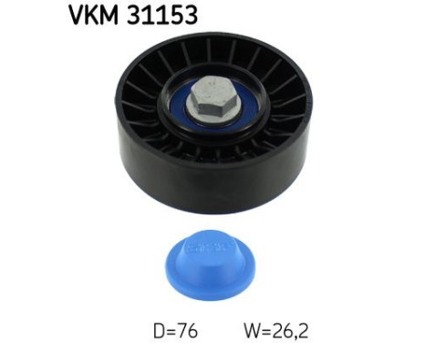 Deflection/Guide Pulley, v-ribbed belt VKM 31153 SKF