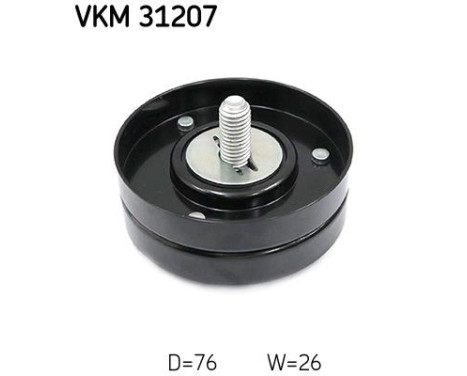 Deflection/Guide Pulley, v-ribbed belt VKM 31207 SKF, Image 2
