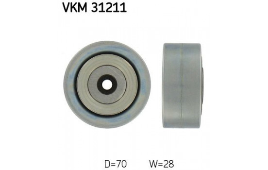 Deflection/Guide Pulley, v-ribbed belt VKM 31211 SKF