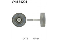 Deflection/Guide Pulley, v-ribbed belt VKM 31221 SKF