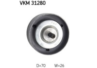 Deflection/Guide Pulley, v-ribbed belt VKM 31280 SKF
