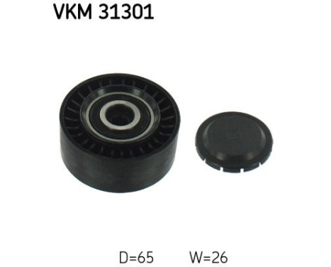 Deflection/Guide Pulley, v-ribbed belt VKM 31301 SKF