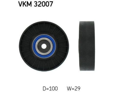 Deflection/Guide Pulley, v-ribbed belt VKM 32007 SKF