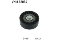 Deflection/Guide Pulley, v-ribbed belt VKM 32034 SKF