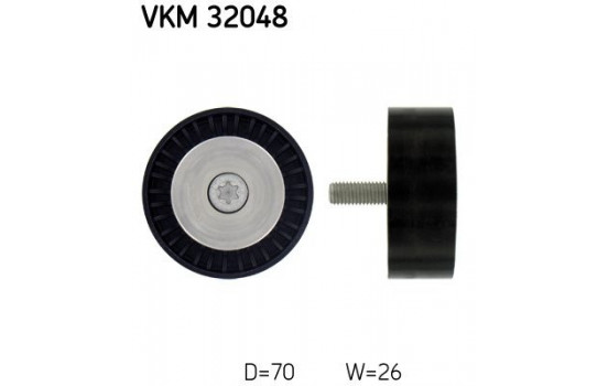 Deflection/Guide Pulley, v-ribbed belt VKM 32048 SKF