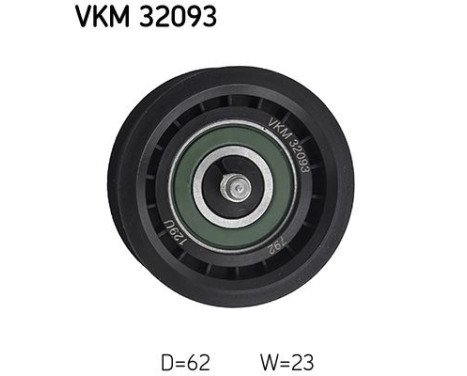 Deflection/Guide Pulley, v-ribbed belt VKM 32093 SKF